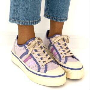 Adidas Nizza Platform Sneakers Women’s 6.5 Lavender Purple Canvas